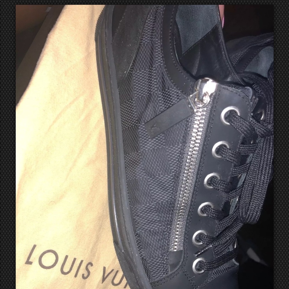 Louis Vuitton Black Damier shoes original 100% - Picture 2 of 5